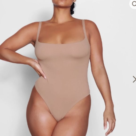 SKIMS (Sienna-NWT) FITS EVERYBODY SQUARE NECK BODYSUIT - Picture 2 of 7